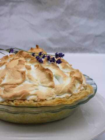 Lavender Lemon Meringue Pie