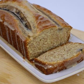 Banana Bread with Lime-Ginger Glaze