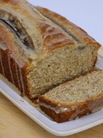 Banana Bread with Lime-Ginger Glaze