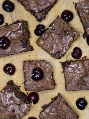 black forest brownies