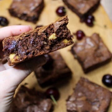 black forest brownies