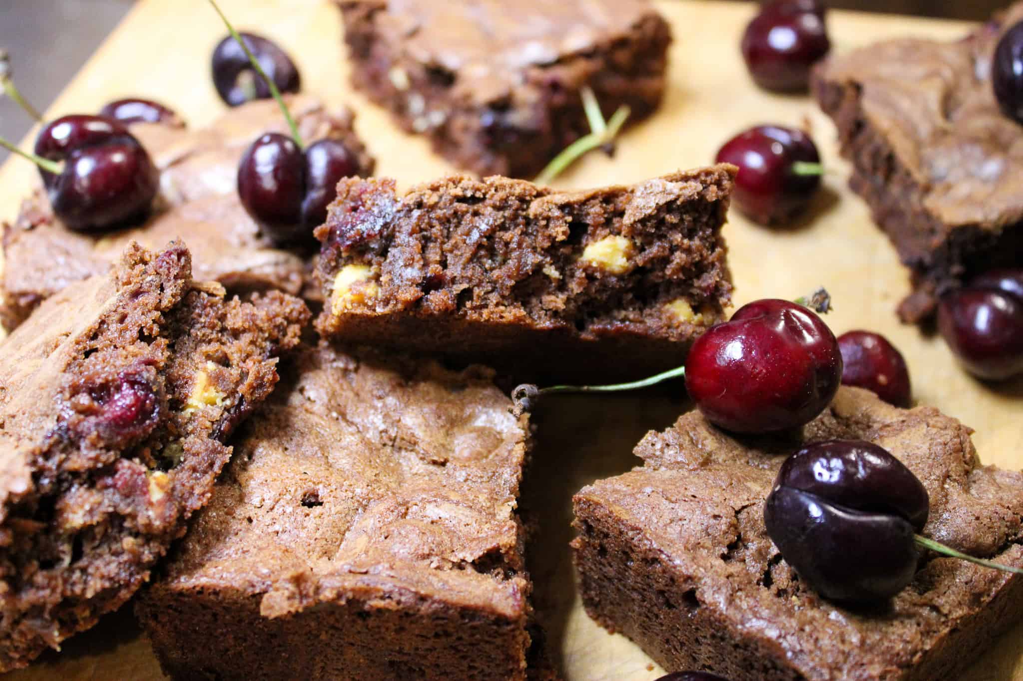 black forest brownies