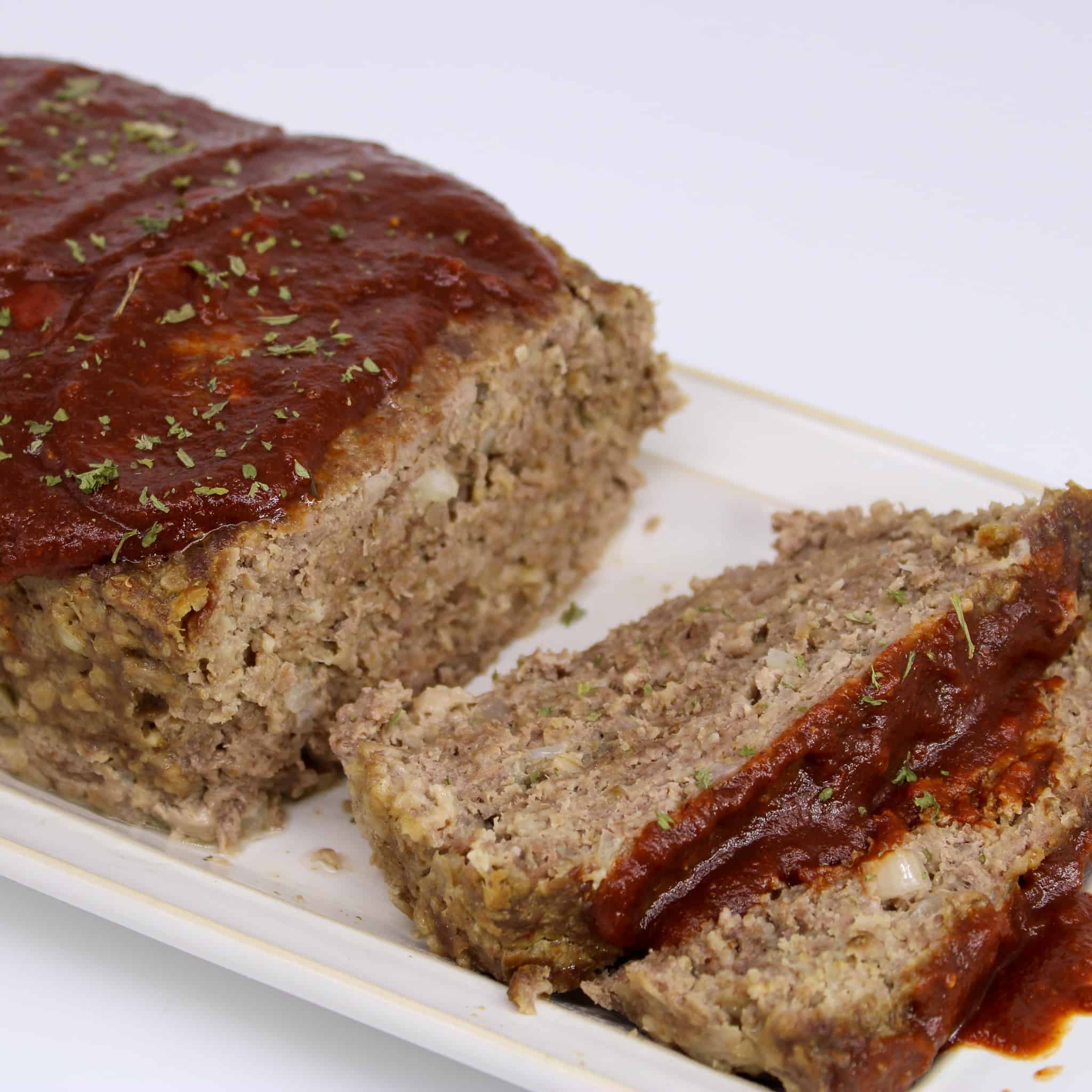 Meatloaf with chili-balsamic glaze