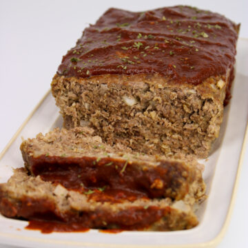 Meatloaf with chili-balsamic glaze